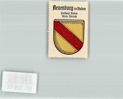 Neuenburg Vignette Reklame Kaffee Hag Nr. 85 Wappen