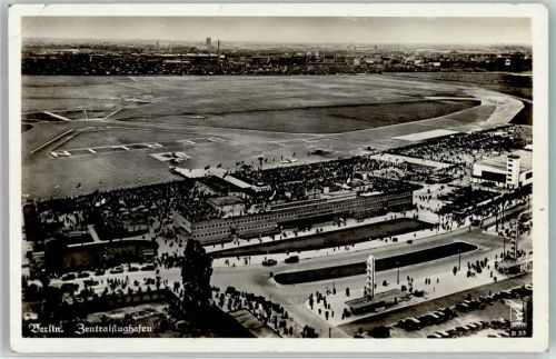 Tempelhof Fliegeraufnahme Zentral Flughafen