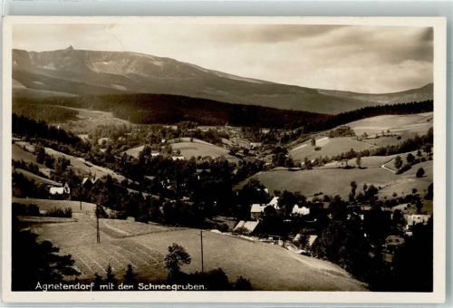 Agnetendorf 1929 Bahnpost Hirschberg- Zug 1399