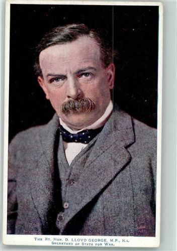 Oilette No. 8481 The Rt. Hon. D. Lloyd George M.P. K.C. Staatssekretär für Krieg