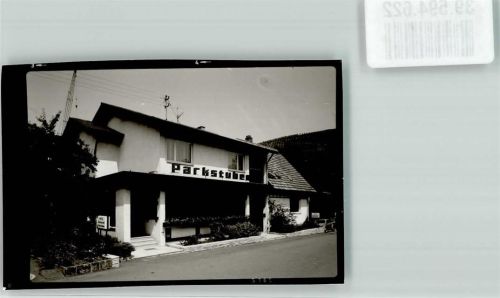 Bühlertal Ort handschriftlich Gasthaus parkstübchen Foto Original aus Archiv eines Ansichtskartenverlags