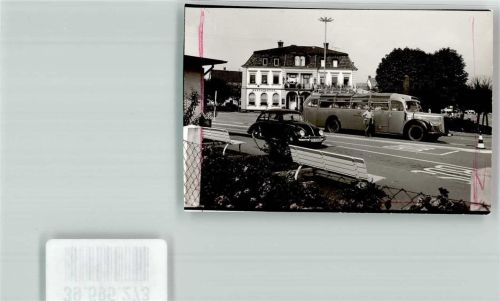 Wehr Straße Omnibus Auto Bank Restauration Gasthaus Mann Ort handschriftlich Foto Original aus Archiv eines Ansichtskartenverlags