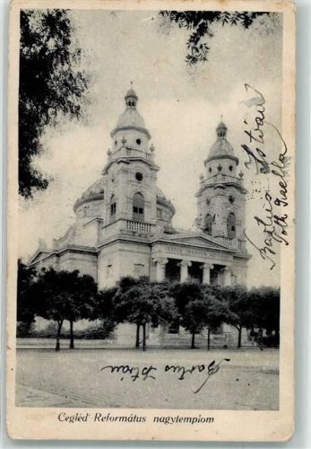 Cegled Czegled 1941 Gebrauchsspuren Ref. Kirche