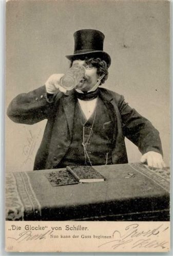 1903 sign. Triebel W. Die Glocke Bierkrug Zylinder