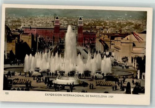 Barcelona 1929 Ausstellung International Magic Fountain