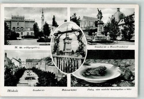 Miskolc Denkmal Kossult Gruß aus
