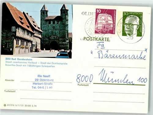 Bad Gandersheim Heilbad Domfestspiele Roswitha Stadt 1100 jährige Solequellen Auto Bärenmarke