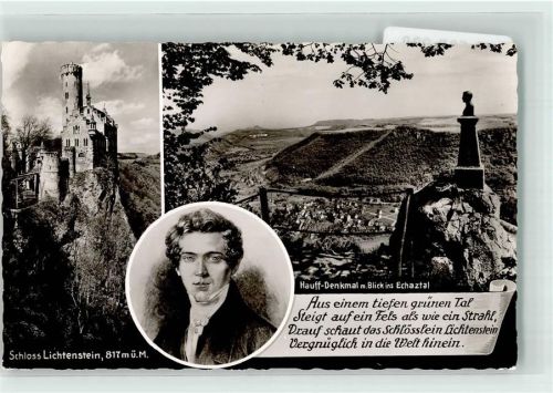 Lichtenstein Hauff-Denkmal Echaztal Schloss
