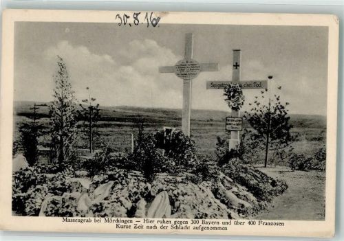 Morhange 1916 Feldpost WK I Massengrab