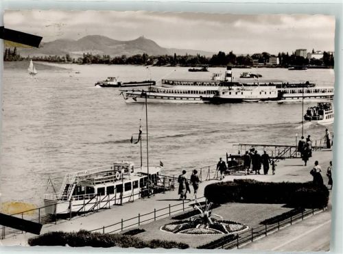 Bonn Rheinufer Dampschiff