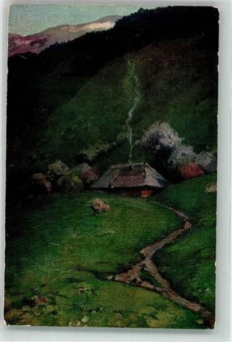 1916 Frühling im Schwarzwald Schwarzwaldhaus Verlag Elchlepp Serie Nr. 10