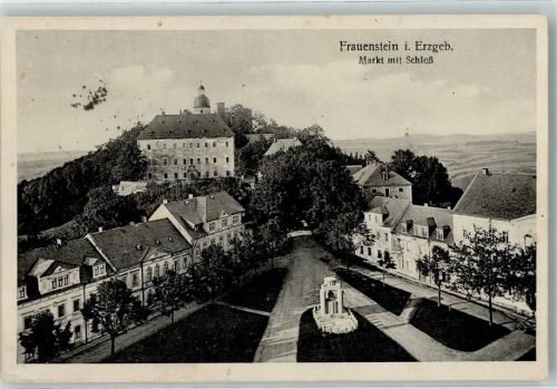 Frauenstein 1926 mit Burg Frauenstein und Marktplatz