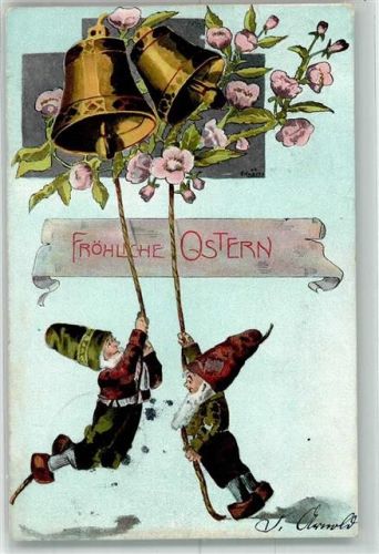 1903 Ostern Glocken Blumen