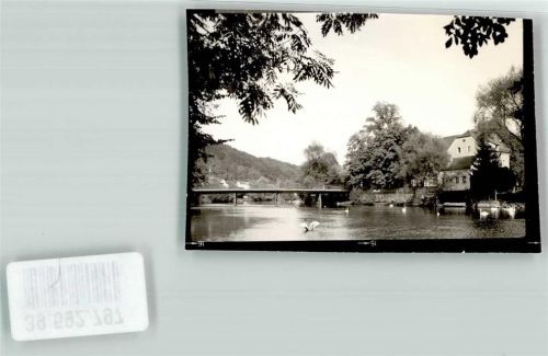 Wolfratshausen Loisachbrücke Foto Original aus Archiv eines Ansichtskartenverlags Ort handschriftlich