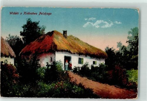 1916 Feldpost WK I 6.Res.Div. Russisch-polnische Bauernhöfe