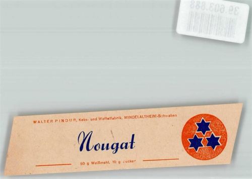 Mindelaltheim Walter Pindur Keks- und Waffelfabrik Nougat