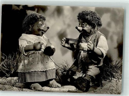 1957 Alte Liebe rostet nicht Mecki mit Igelfrau bei der Handarbeit August Gunkel Nr.19