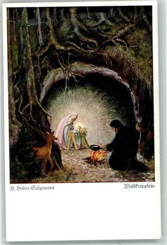 Verlag B. Huber Serie 8 Nr. 174 Waldkripplein Reh
