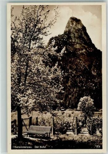 Oberammergau 1935 Der Kofel im Frühling Fotograf Pfingstl