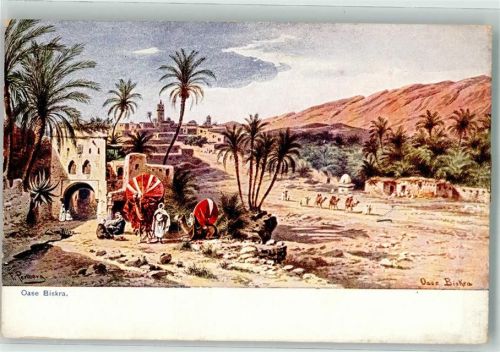 Biskra Oase Kamele Serie 752 Mittelmeer Nr. 6