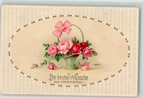 1914 Rosen Passepartout Erika Nr. 5062 4 Dessin