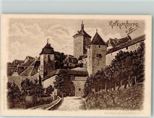 Rothenburg sign. G. Dietrich Koboldzellertor