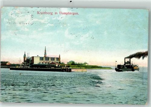 Kronborg 1911 Fähre Schloss