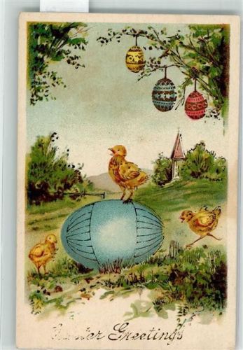 Küken Ostereier Lithographie