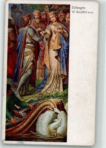 sign. Hauschild, W. Lohengrin Uvachrom Nr. 4485 Serie 258