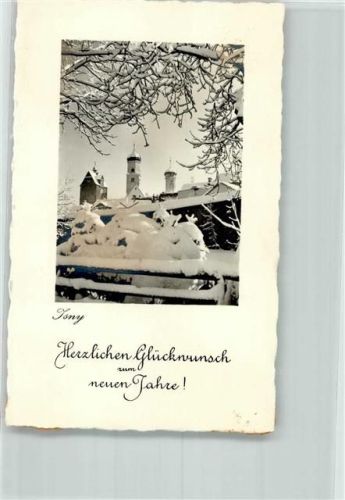Isny Neujahrsgrüße Foto keine AK Winter
