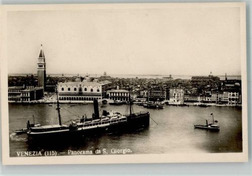 Venezia Hafen S. Giorgio Dampfschiff
