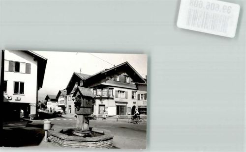 Sonthofen Brunnen Ort handschriftlich Foto Original aus Archiv eines Ansichtskartenverlags