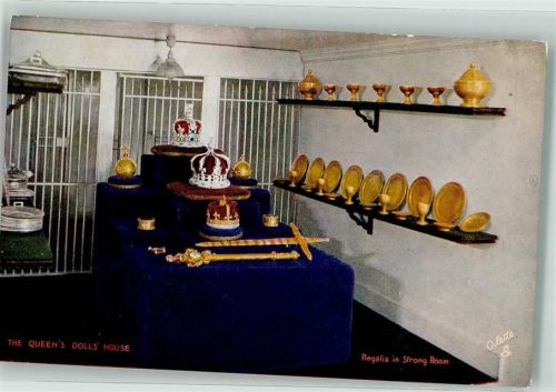 Oilette No 4502 Miniaturen The Queen`s Dolls`House Series III. Regalia im Tresorraum