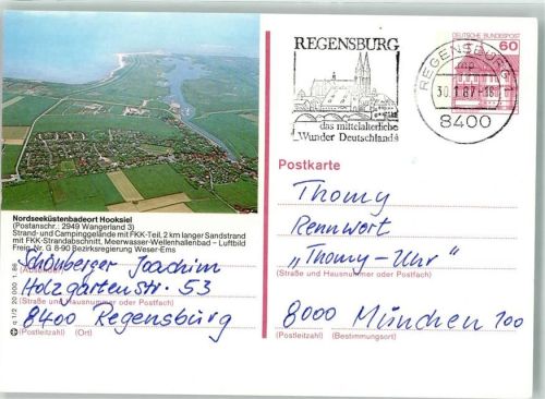 Wangerland 1987 Fliegeraufnahme Hooksiel