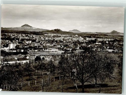 Göppingen mit den drei Kaiserbergen Hohenstaufen Hohenrechberg Stuifen