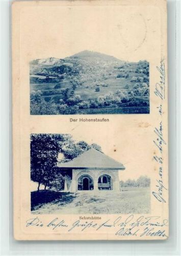 Hohenstaufen 1910 Schutzhütte