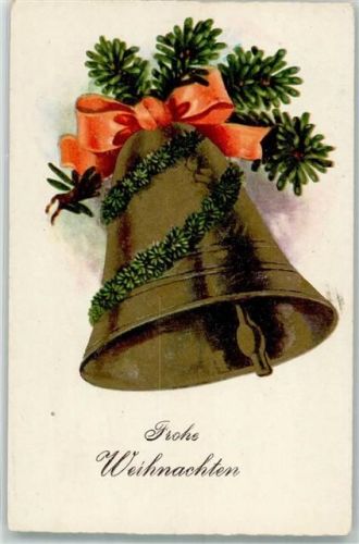 1940 Glocke mit Schleife und Tannenzweige