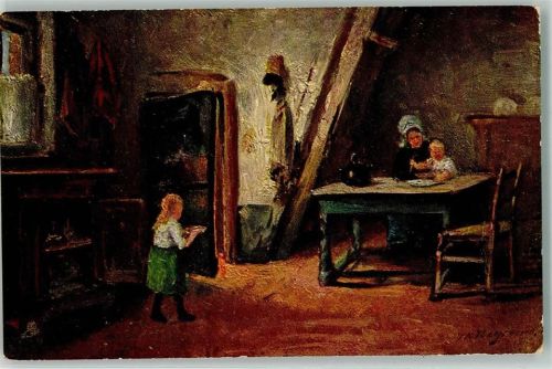 Mutter mit Kinder Oilette Nr.1530