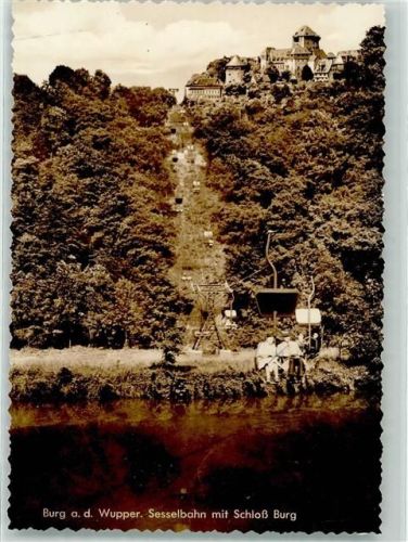 Burg Bergbahn Schloss Foto Original aus Archiv eines Ansichtskartenverlags