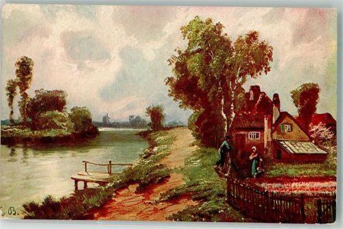Niederland Tracht Windmühle D.R.G.M. Werbung Wendelsteiner Brennessel Spiritus
