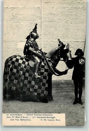 Brüssel Bruxelles 75 Anniversaire Grand Tournoi historique Jean IV Beer d Auxy Ritter