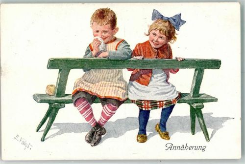1920 sign. Voigt E. Annäherung Serie 250 Nr.401