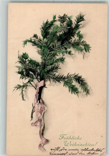 1909 Weihnachten Tannenzweig Nr. 201