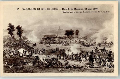 Bataille de Marengo 1800 Tableau par le General Lejeune