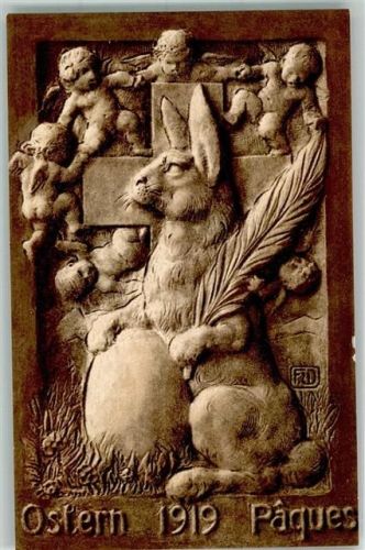 Osterfriede Hase Engel v. F. Wanger A. Ruegg-Koch Serie 898/1