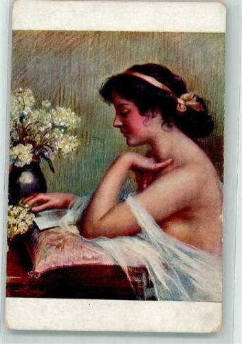 1918 sign. Enjolras Frau Ja oder Nein Salon JPP Nr.1057
