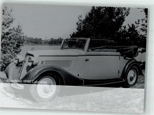 Wanderer W40 Cabriolet Auto Union Informationskarte
