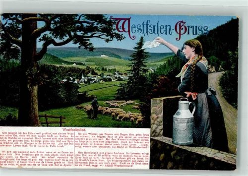 Westfoolenlied Hirte Schafe Frau Milchkanne