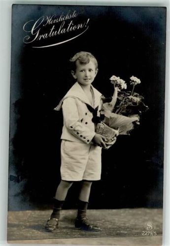 1908 Kind Blumen SF Nr.2279-5
