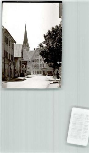 Weiler-Simmerberg Kirche Ort handschriftlich Foto Original aus Archiv eines Ansichtskartenverlags